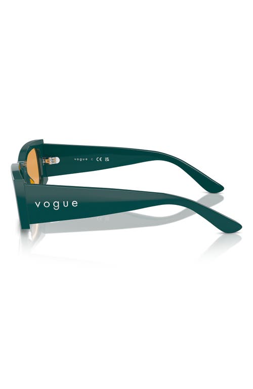 Vogue 53mm Rectangular Sunglasses In Full Octanium