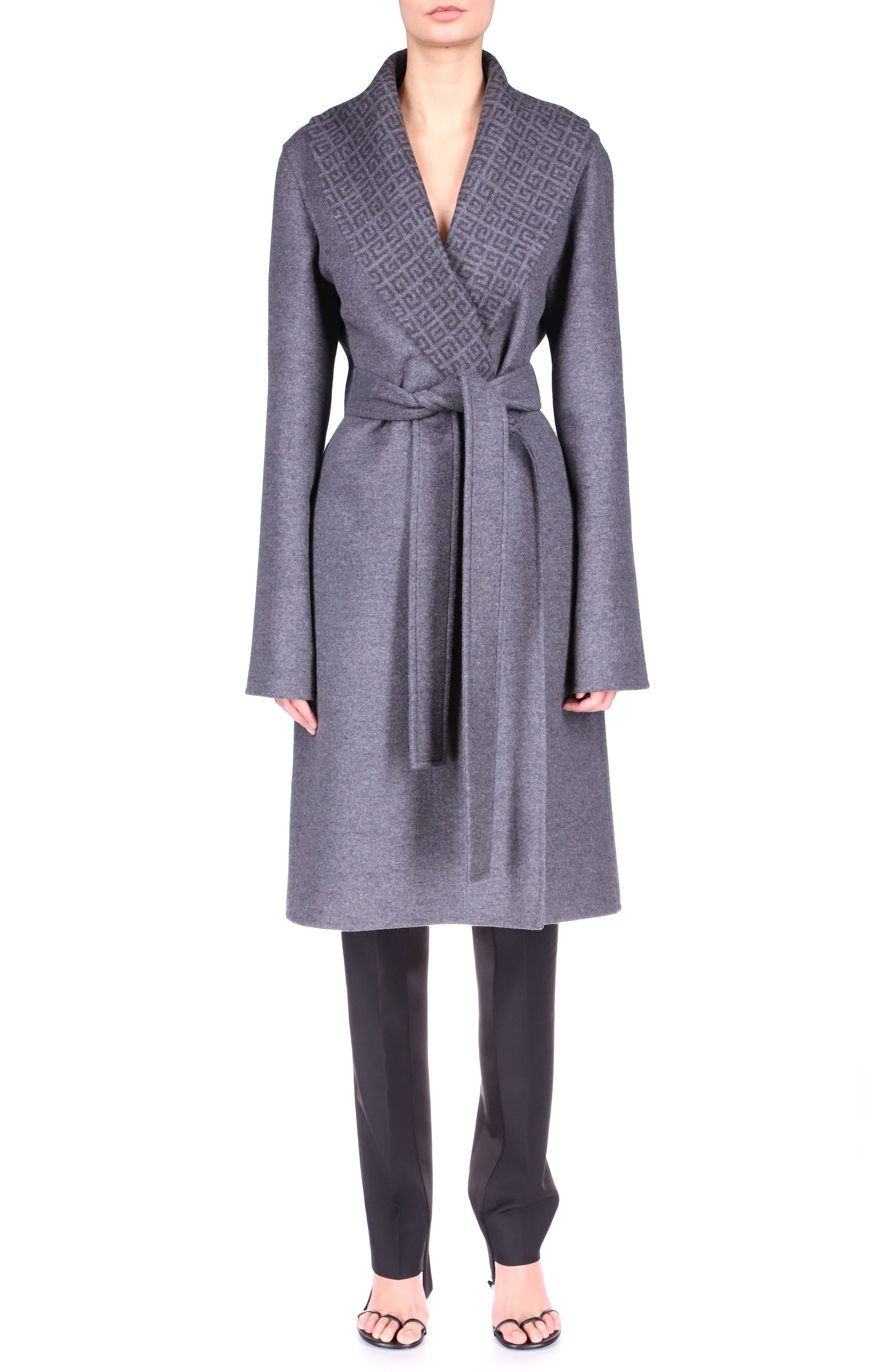 double face wrap coat