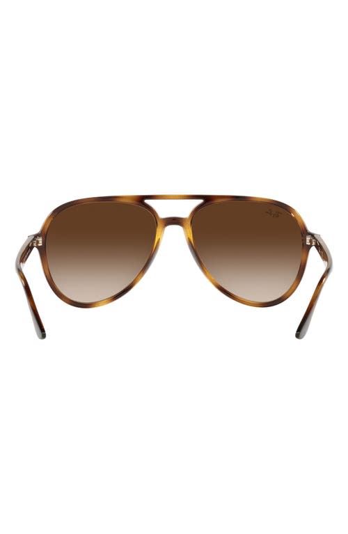 Shop Ray Ban Ray-ban 57mm Gradient Aviator Sunglasses In Havana/brown Gradient