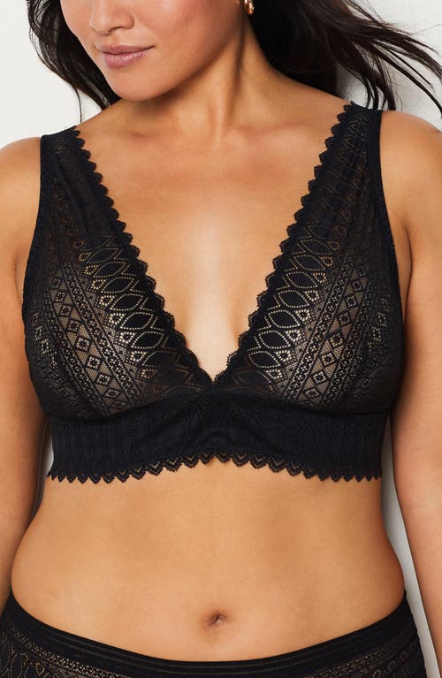 Etam Gravure Nº8 Foular Lace Bra In Black
