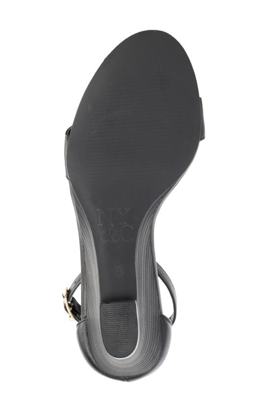 Shop New York And Company Sharona Wedge Sandal In Black