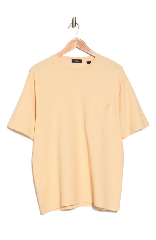 Theory Kyrie Jersey Crewneck T-shirt In Autumn Blonde