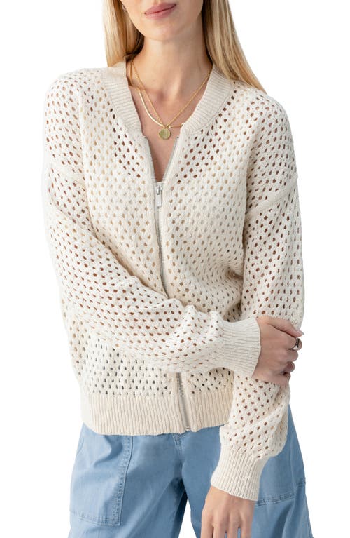 SANCTUARY SANCTUARY STEPPING OUT OPEN STITCH BOMBER JACKET