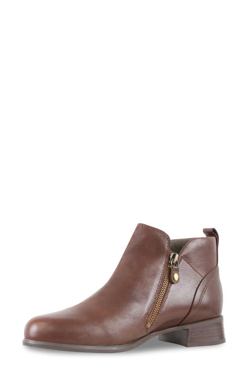 Shop Munro Neko Zip Bootie In Dust Rust