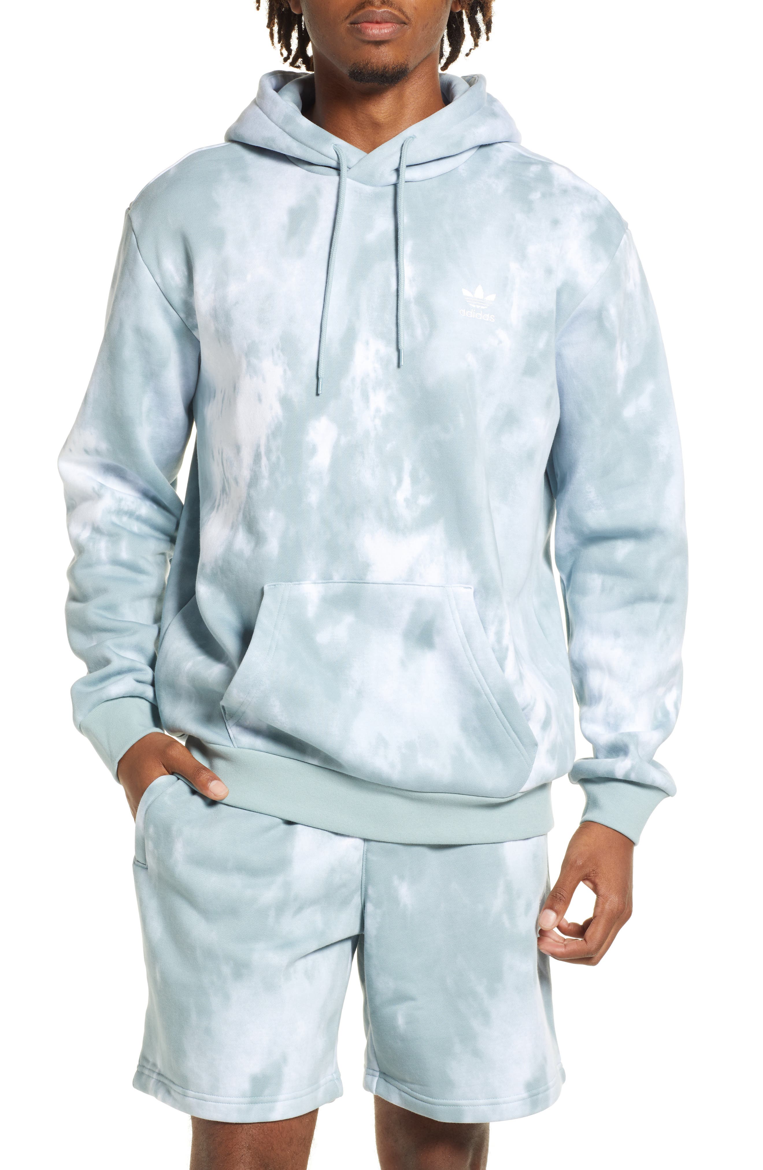 adidas grey tie dye hoodie