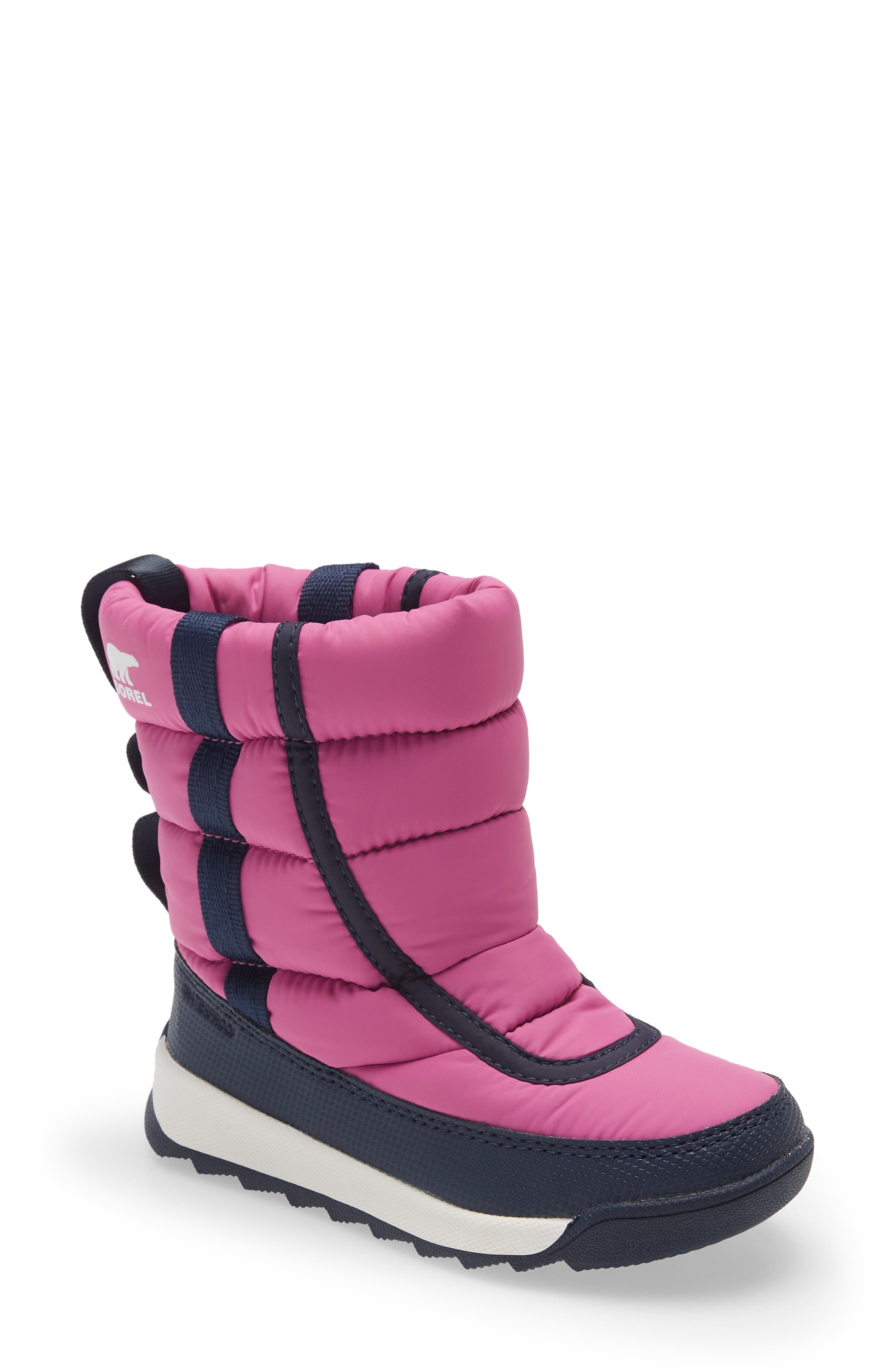 Size 10 M SOREL Whitney II Puffy Waterproof Boot in Bright Lavender at Nordstrom,