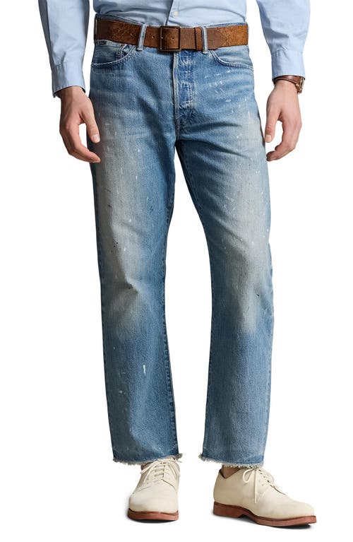 Polo Ralph Lauren Heritage Straight Fit Distressed Jeans Habana at Nordstrom, X 32
