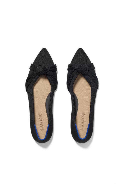 Shop Rothys Rothy's The Knot Point Ii In Black