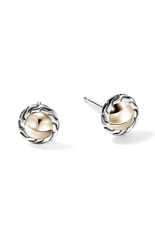 John Hardy Jh Essentials Stud Earrings In Silver/gold