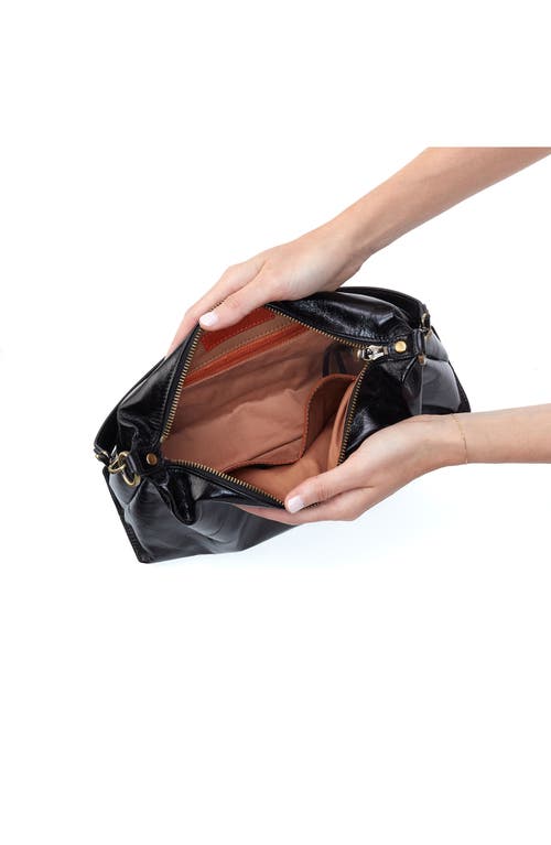 Hobo Avon Leather Shoulder Bag In Black