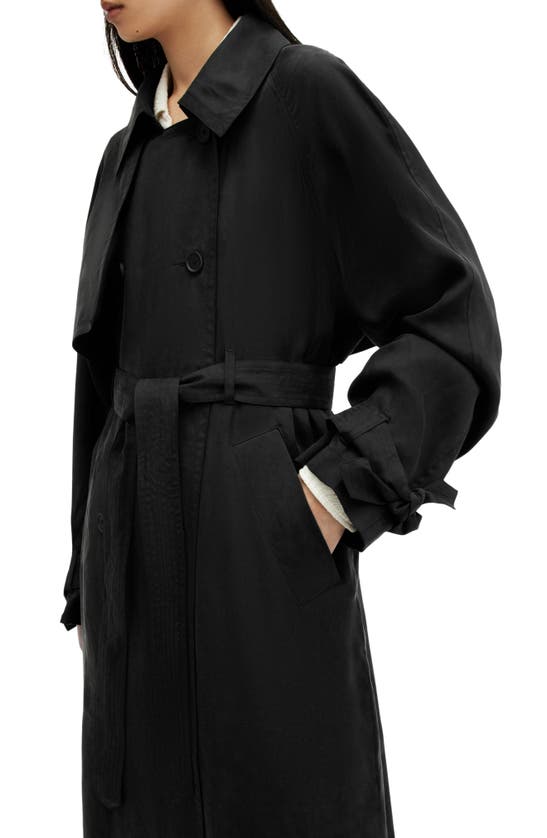 Shop Allsaints Kikki Trench Coat In Black