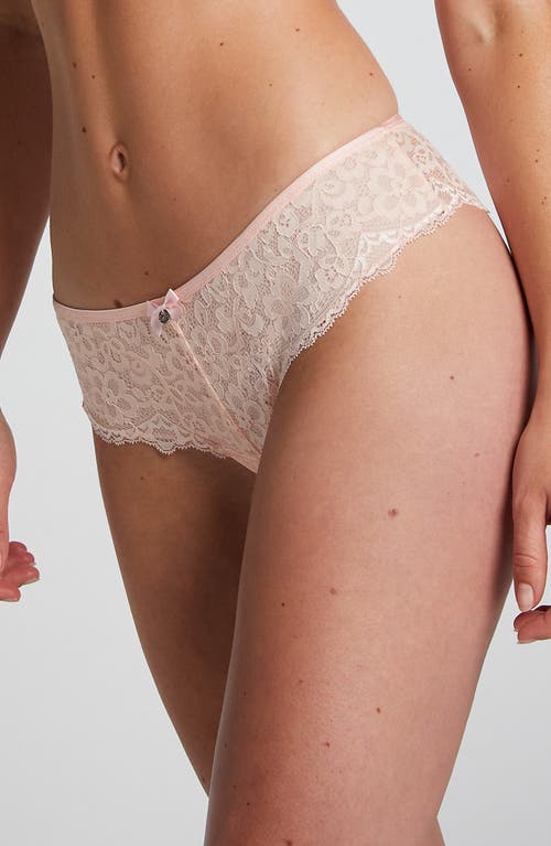 Shop Hunkemoller Hunkemöller Marine Brazilian Briefs In Pearl Blush