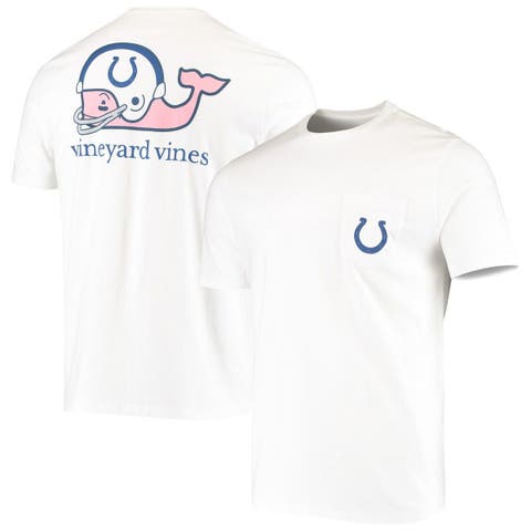 Men's Vineyard Vines White New York Jets Team Whale Helmet T-Shirt