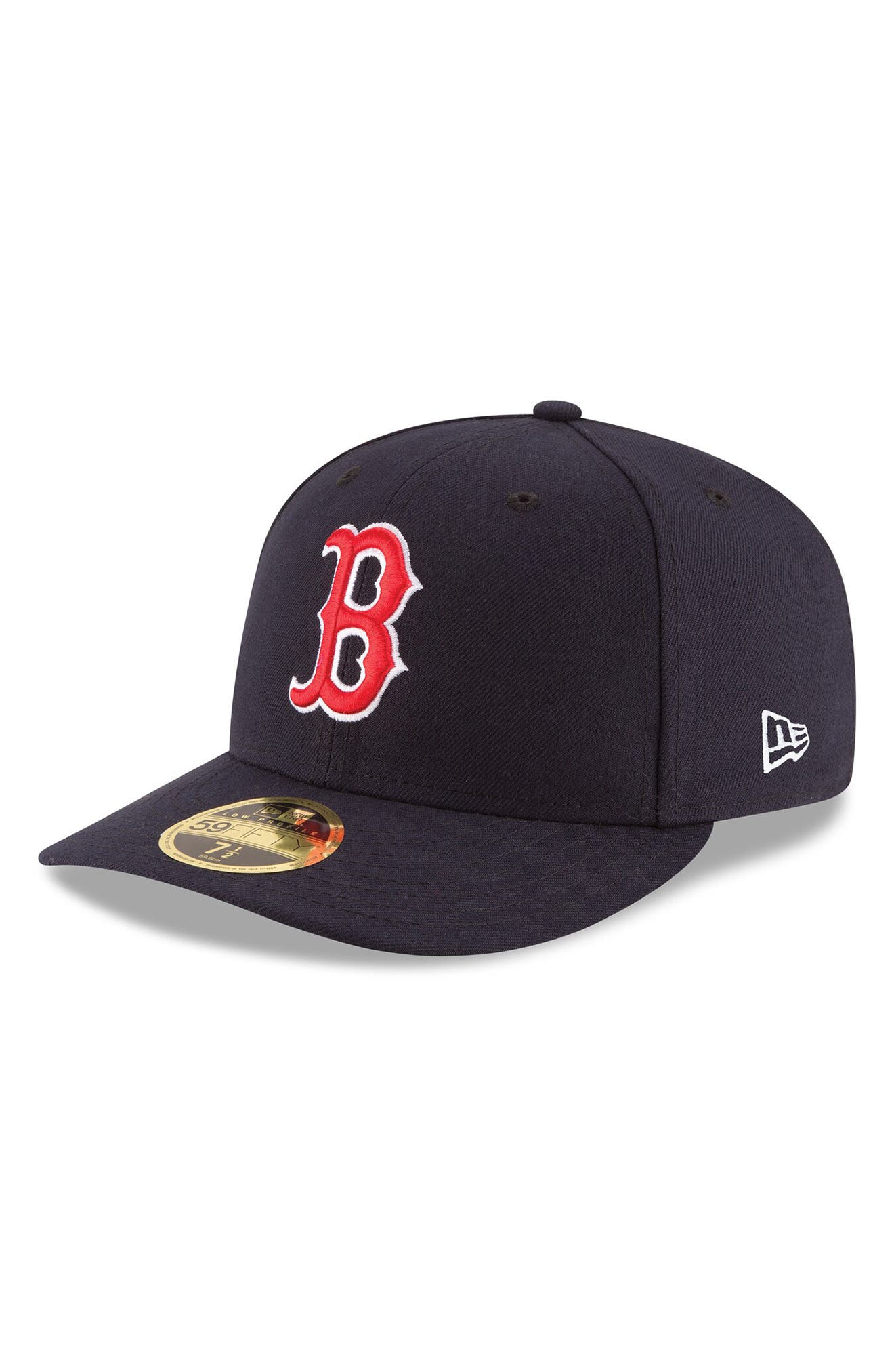 red sox low profile fitted hat