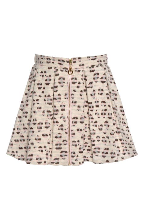 Kids' Leopard Jacquard Skirt (Toddler & Little Kid)