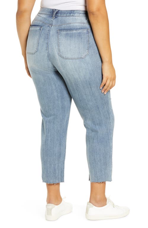 Wit & Wisdom 'ab'solution High Waist Button Fly Crop Jeans In Blue