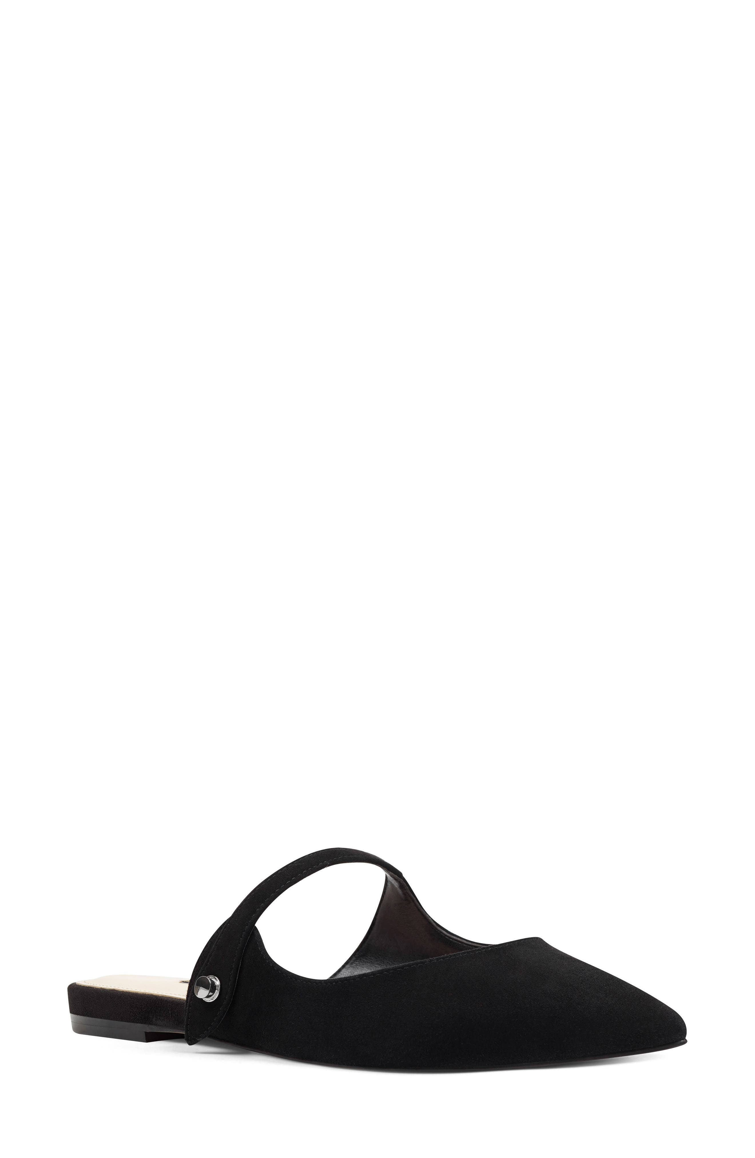 Nine West Camila Mary Jane Mule Flat- Black