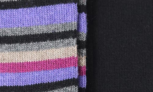 Lorenzo Uomo 2-pack Assorted Dress Socks In Black