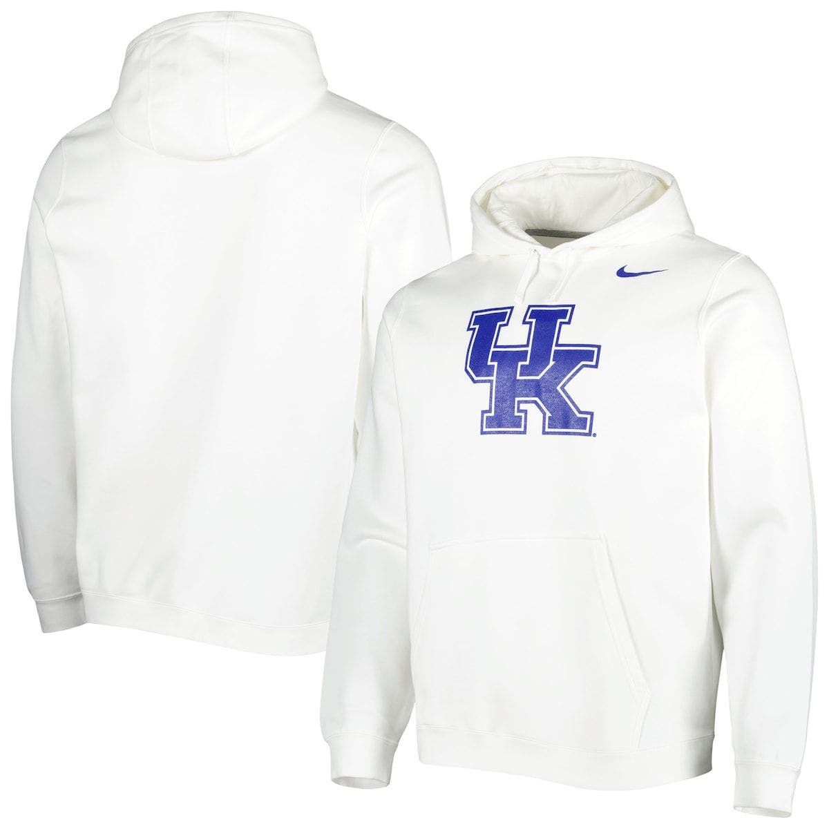 Nike Men's Nike White Kentucky Wildcats Logo Club Pullover Hoodie