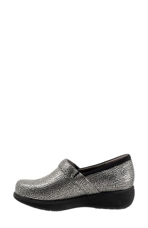 Shop Softwalk ® Meredith Sport Clog In Pewter Embossed