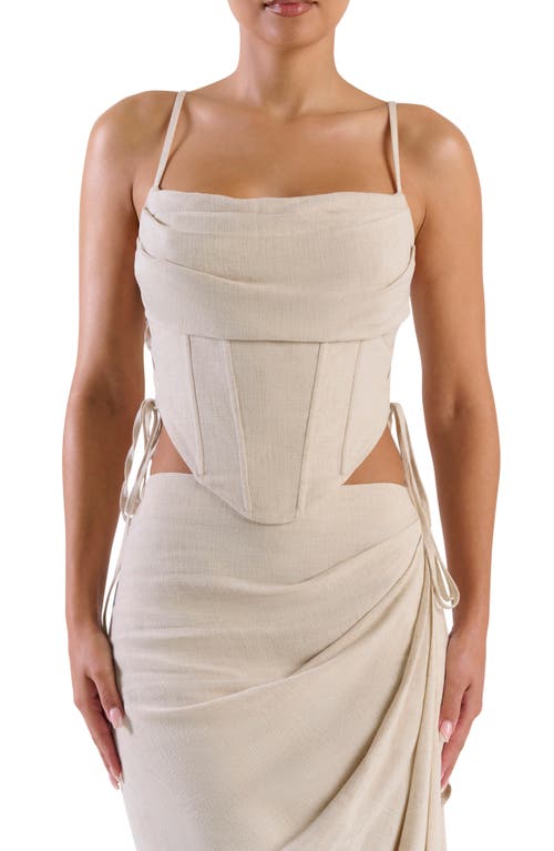 Naked Wardrobe Dream Corset Top in Blue Smoke | Smart Closet