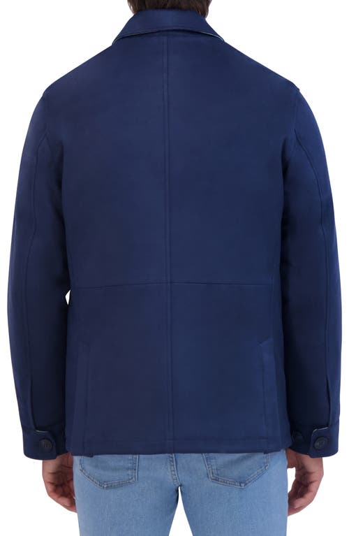 Robert Graham Faux Suede Safari Jacket In Navy