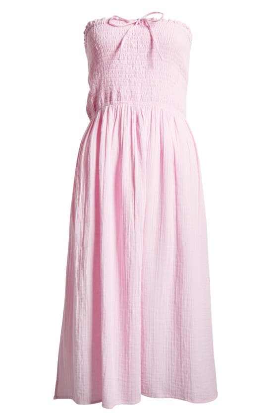 Shop Sea Level Sunset Beach Cotton Gauze Cover-up Skirt In Pink