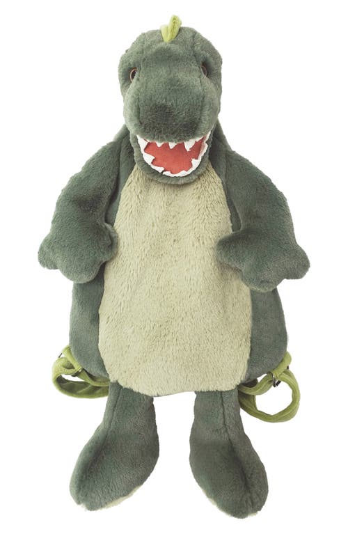 Shop Mon Ami Bruno T-rex Backpack In Green