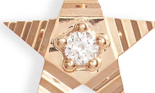 Dana Rebecca Designs Diamond Fluted Star Pendant Necklace In Yellow Gold