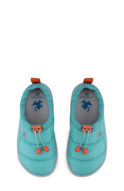 Hopfrög Kids Hoppuff Quilted Slipper In Dynamic Green