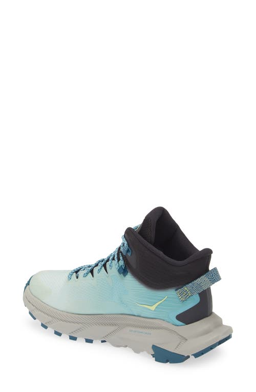 Hoka Trail Code Gtx Womens Casual Lace Up Hiking Shoes In Blue Glass/coastal Shade