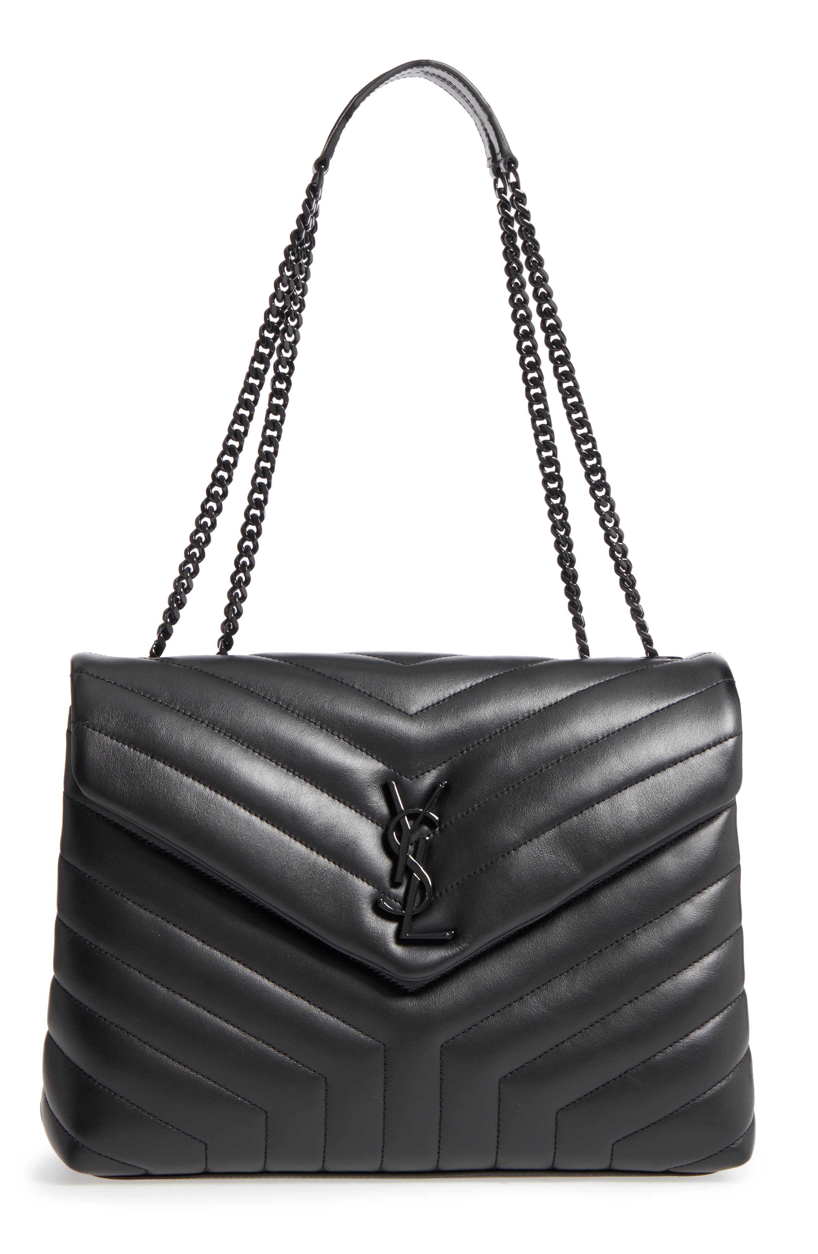 ysl leather shoulder bag