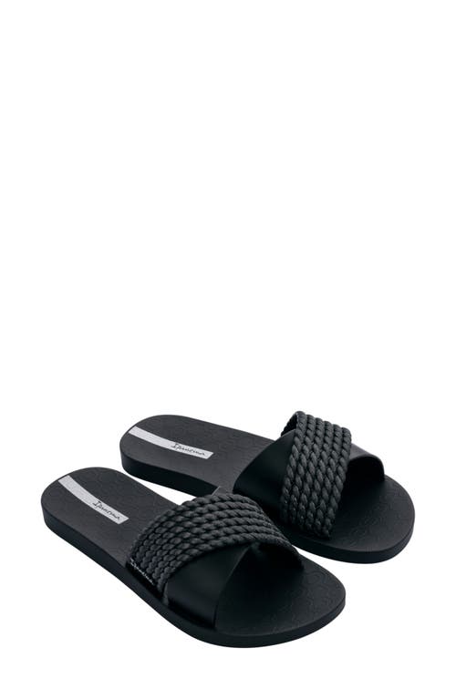 Shop Ipanema Street Ii Slide Sandal In Black/black