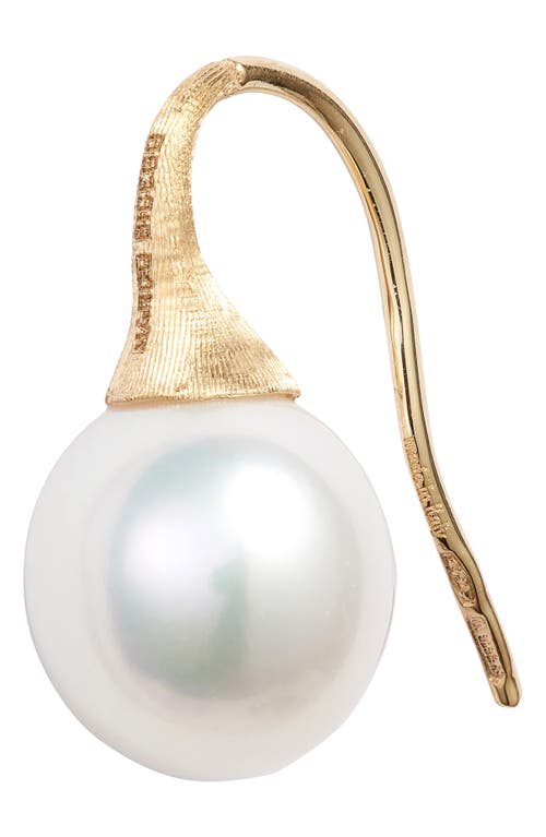 Shop Marco Bicego Pearl Drop Earrings In Yellow Gold