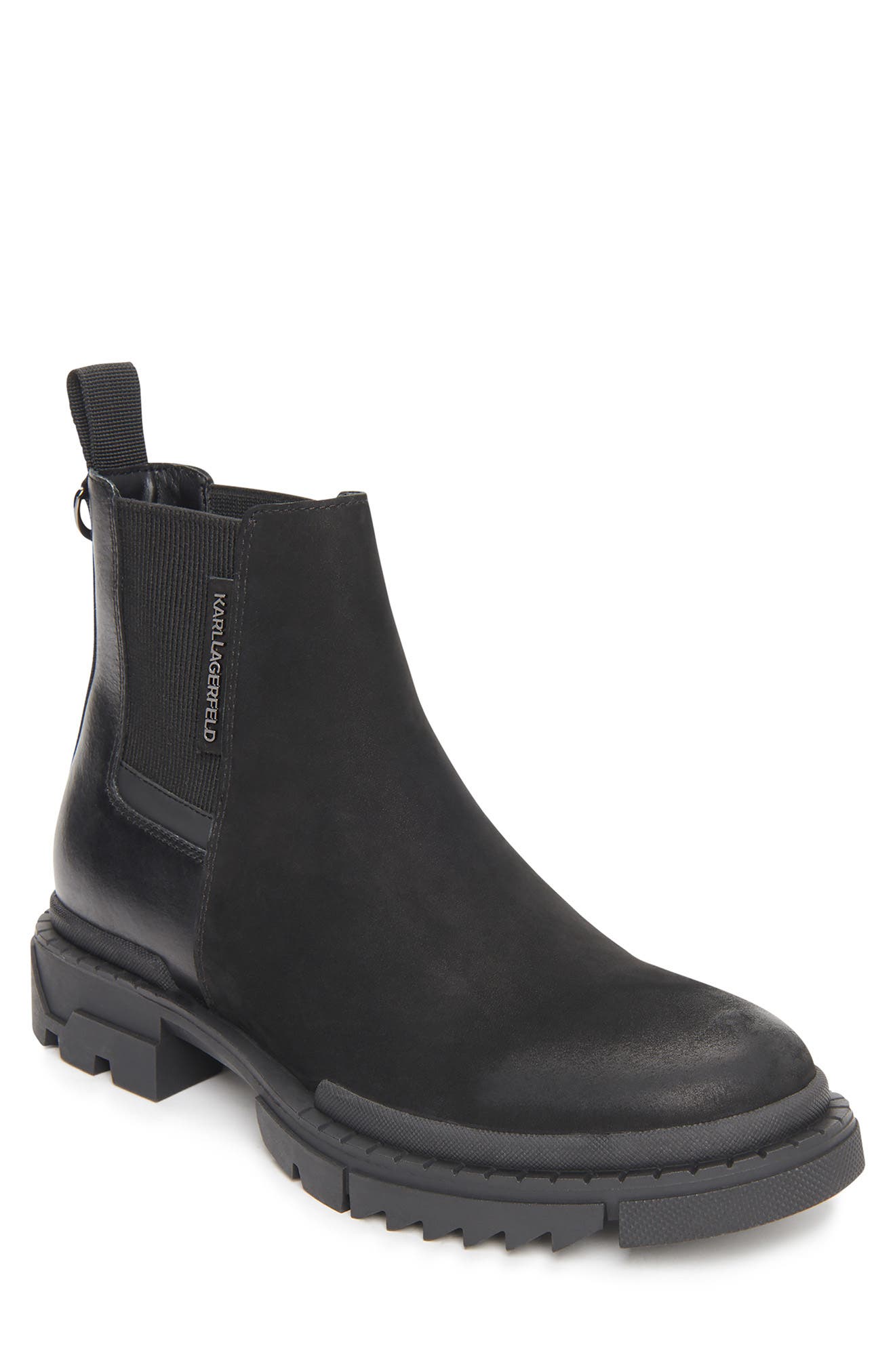 karl lagerfeld chelsea boots suede