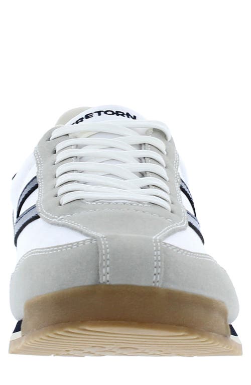 Shop Tretorn Rawlins Sneaker In White/grey/navy