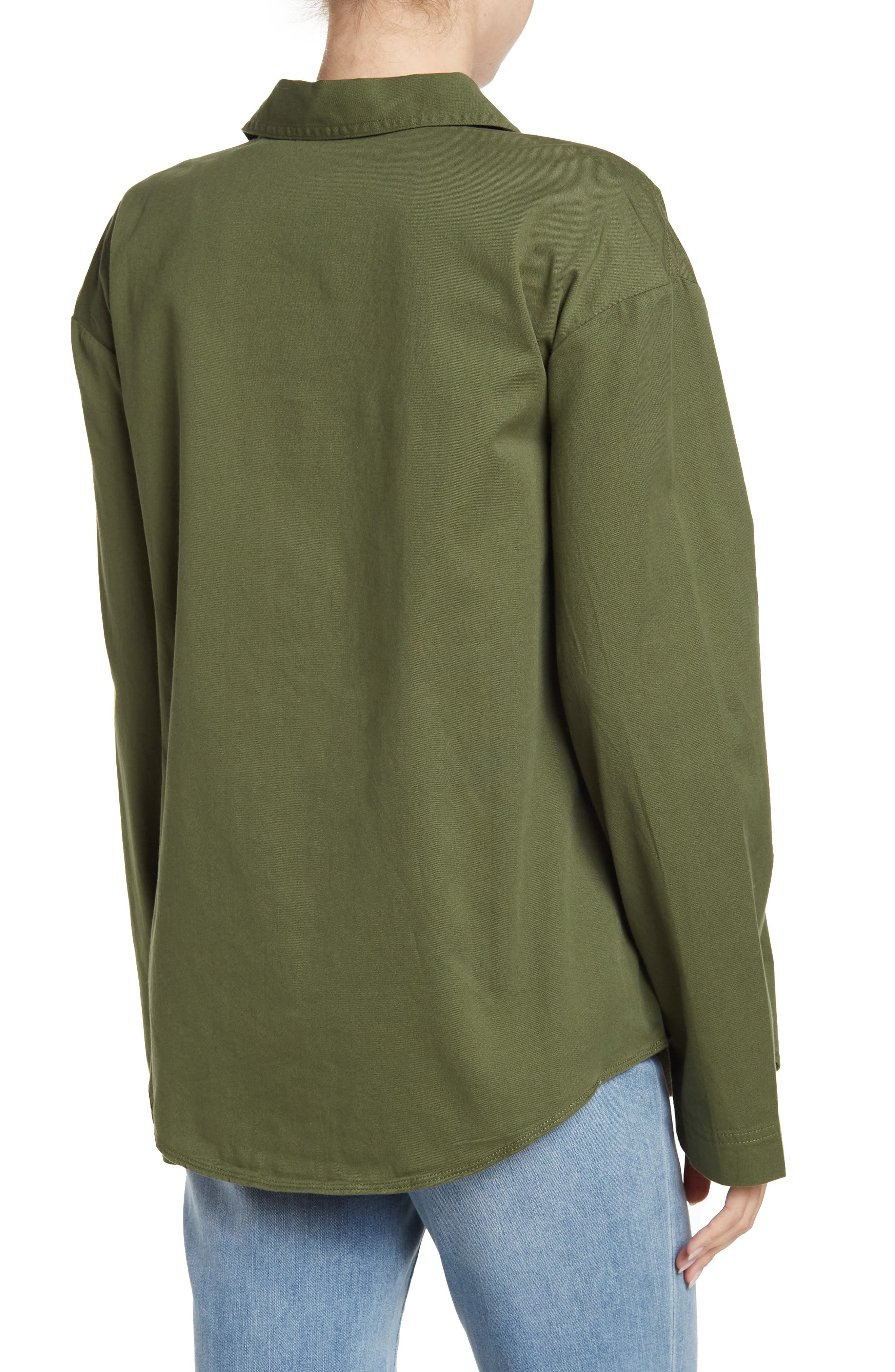 Melrose and Market Cotton Twill Shacket 