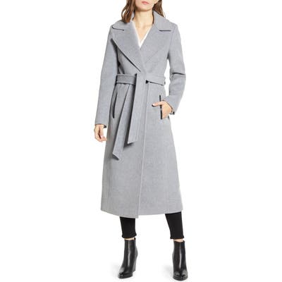 Mackage Evaline-S Long Wool Blend Coat, Grey (Nordstrom Exclusive)