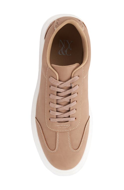 New York And Company Wilson Low Top Sneaker In Beige