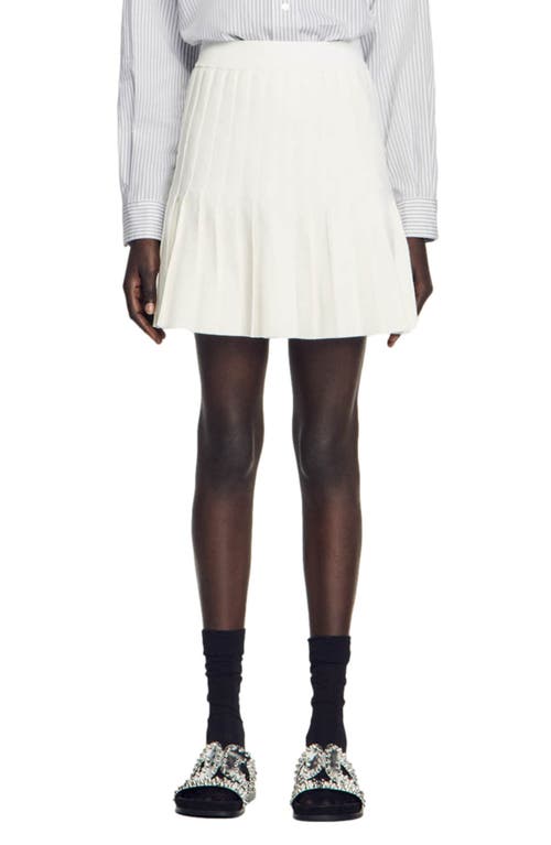 Ilnade Pleated Miniskirt in White