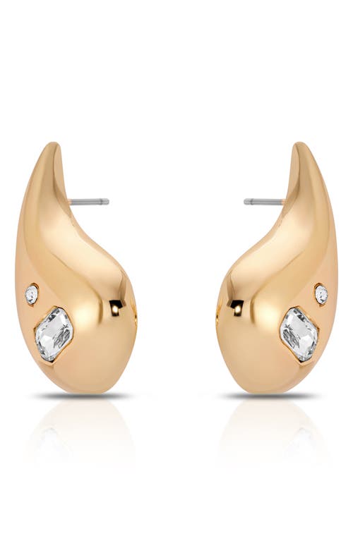 Ettika Teardrop Statement Earrings In Gold