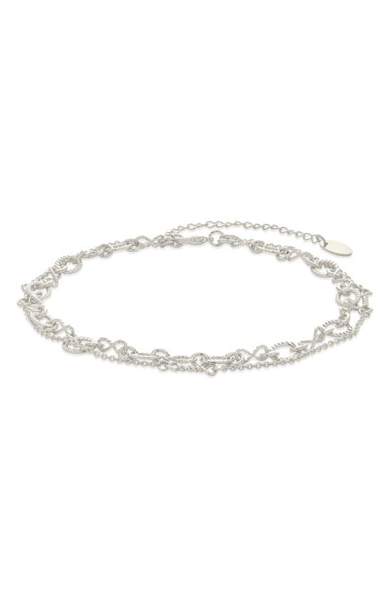 STERLING FOREVER STERLING SILVER RADELLA ANKLET