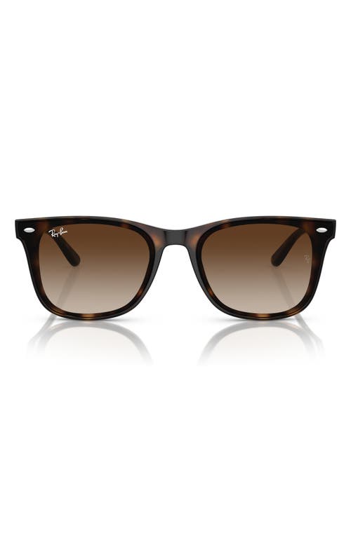 Ray-Ban 65mm Gradient Oversize Square Sunglasses in Havana at Nordstrom