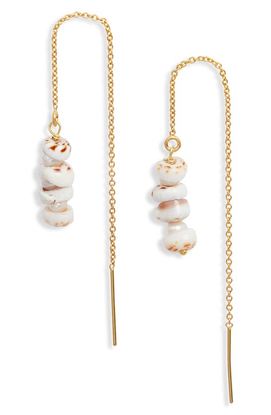 Ki-ele Michelle Threader Earrings In Gold