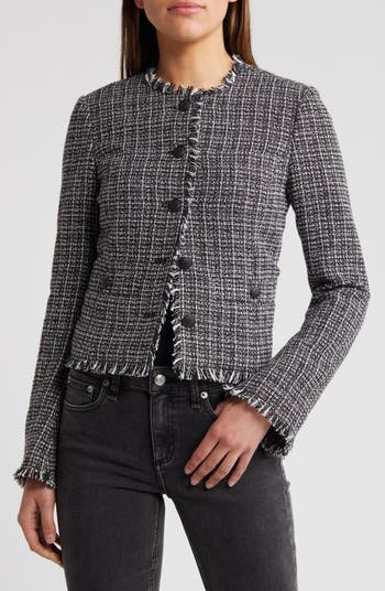 Carmen Fringe Tweed Jacket