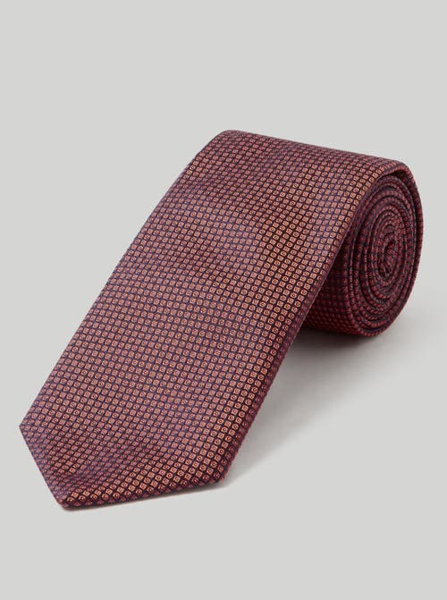 Shop Robert Talbott Robert Micro Neat Necktie In Orange