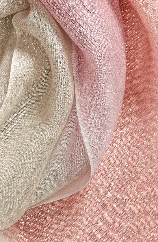 Shop Jane Carr The Lollipop Cashmere Blend Scarf In Conch