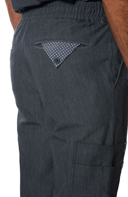 Members Only London Jogger Scrub Pants In Graphite