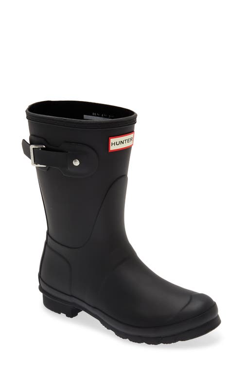 Original Short Waterproof Rain Boot in Black Matte