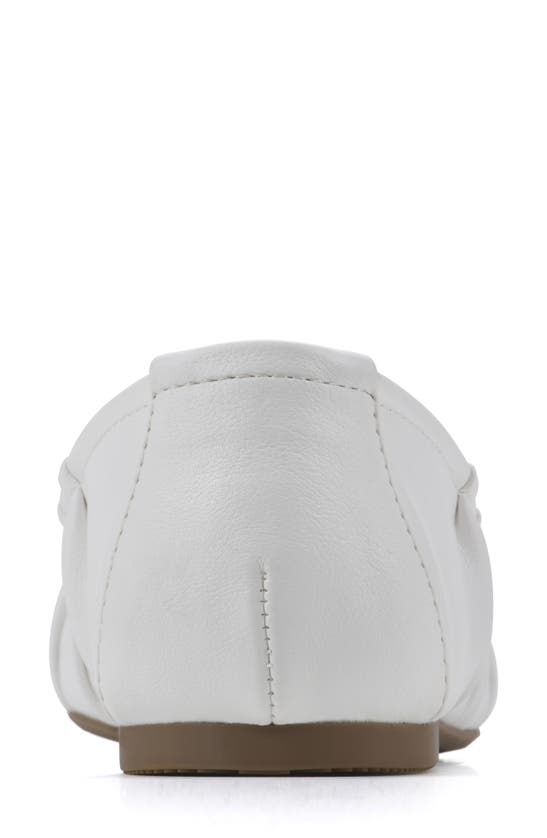 White Mountain Footwear Sakari Ballet Flat In White/ Smooth ModeSens